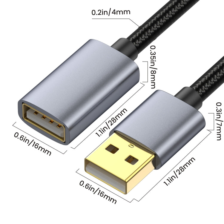 USB2.0 A Male to A Female Extension Data Charging Cable, Length:10m - USB Cable by PMC Jewellery | Online Shopping South Africa | PMC Jewellery | Buy Now Pay Later Mobicred