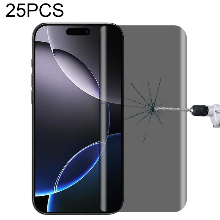 For iPhone 16 Pro Max 25pcs High Transparency Full Cover Anti-spy Tempered Glass Film - iPhone 16 Pro Max Tempered Glass by PMC Jewellery | Online Shopping South Africa | PMC Jewellery | Buy Now Pay Later Mobicred