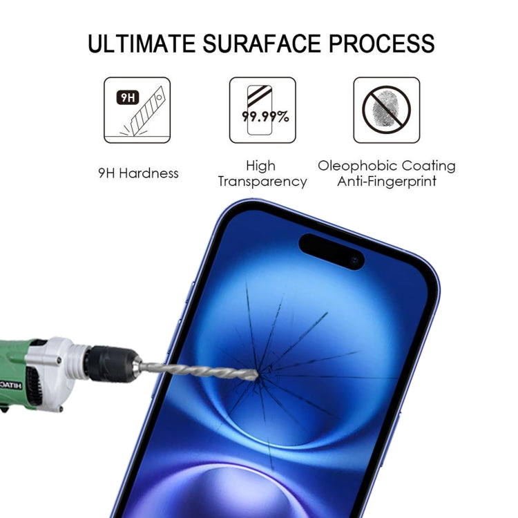 For iPhone 16 Full Glue Screen Tempered Glass Film - iPhone 16 Tempered Glass by PMC Jewellery | Online Shopping South Africa | PMC Jewellery | Buy Now Pay Later Mobicred