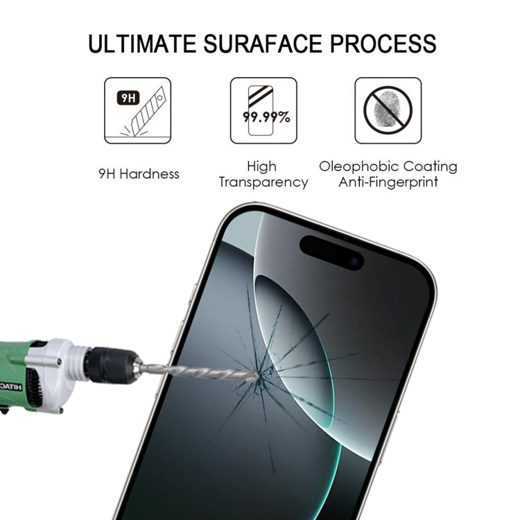 For iPhone 16 Pro Full Glue Screen Tempered Glass Film - iPhone 16 Pro Tempered Glass by PMC Jewellery | Online Shopping South Africa | PMC Jewellery | Buy Now Pay Later Mobicred