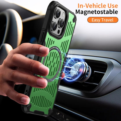 For iPhone 16 Plus Ice Front Cooling MagSafe Magnetic Phone Case(Black) - iPhone 16 Plus Cases by PMC Jewellery | Online Shopping South Africa | PMC Jewellery | Buy Now Pay Later Mobicred