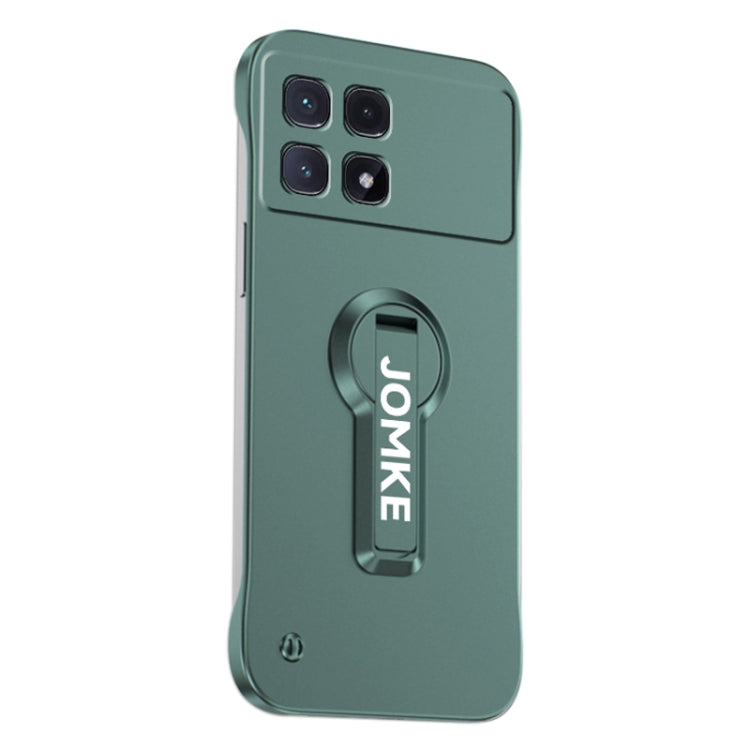 For Redmi K70 Ultra Baking Varnish 360 Rotate Holder No Frame PC Phone Case(Green) - Xiaomi Cases by PMC Jewellery | Online Shopping South Africa | PMC Jewellery | Buy Now Pay Later Mobicred