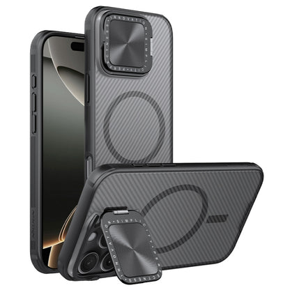 For iPhone 16 Pro NILLKIN CamShield Prop MagSafe Magnetic Translucent PC Phone Case(Black) - iPhone 16 Pro Cases by NILLKIN | Online Shopping South Africa | PMC Jewellery | Buy Now Pay Later Mobicred