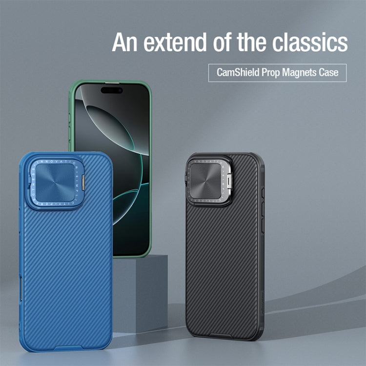 For iPhone 16 Pro Max NILLKIN CamShield Prop MagSafe Magnetic PC Phone Case(Blue) - iPhone 16 Pro Max Cases by NILLKIN | Online Shopping South Africa | PMC Jewellery | Buy Now Pay Later Mobicred