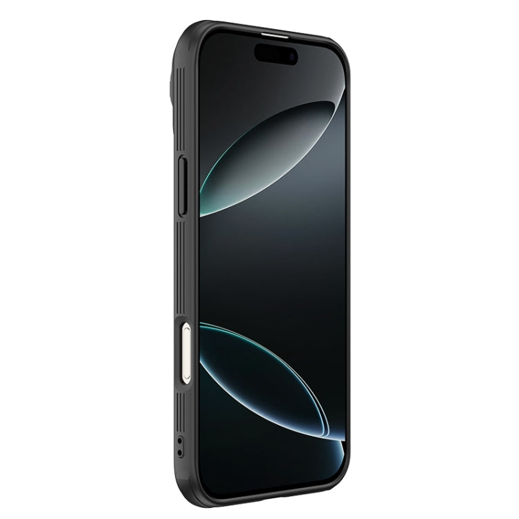 For iPhone 16 Pro NILLKIN Black Mirror Prop CD Texture Mirror Phone Case(Black) - iPhone 16 Pro Cases by NILLKIN | Online Shopping South Africa | PMC Jewellery | Buy Now Pay Later Mobicred