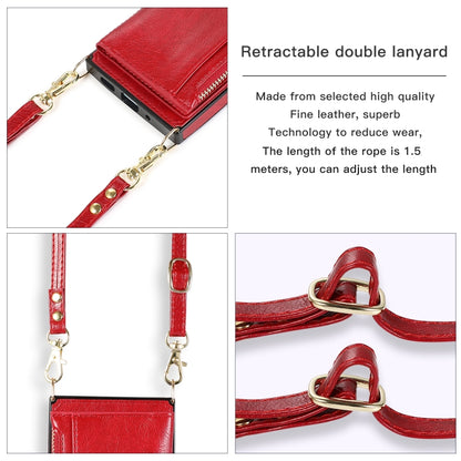 For iPhone 16 Plus Square Zipper Wallet Bag TPU+PU Back Cover Case(Red) - iPhone 16 Plus Cases by PMC Jewellery | Online Shopping South Africa | PMC Jewellery | Buy Now Pay Later Mobicred