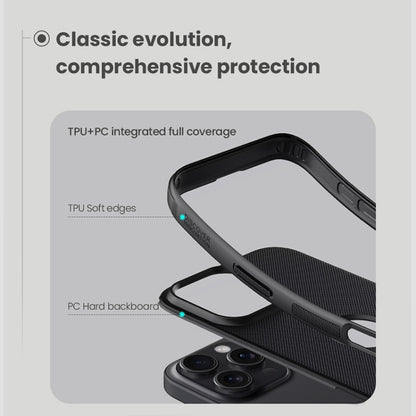 For iPhone 16 Pro NILLKIN Frosted Shield Pro PC + TPU Phone Case(Grey) - iPhone 16 Pro Cases by NILLKIN | Online Shopping South Africa | PMC Jewellery | Buy Now Pay Later Mobicred