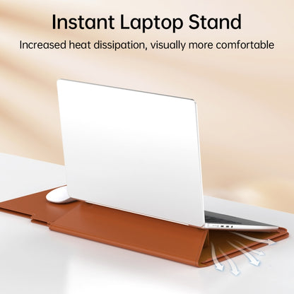 Multifunctional Laptop PU Magnetic Stand Split Liner Bag with Mouse Pad Function, Size:13-14 inch(Dark Blue) - 13.3 inch by PMC Jewellery | Online Shopping South Africa | PMC Jewellery | Buy Now Pay Later Mobicred