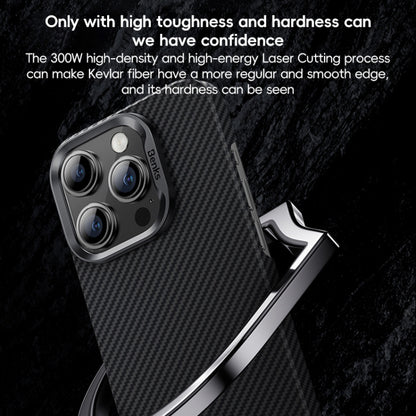 For iPhone 16 Pro Benks Classic Kevlar 600D Fiber MagSafe Phone Case(Black) - iPhone 16 Pro Cases by Benks | Online Shopping South Africa | PMC Jewellery | Buy Now Pay Later Mobicred