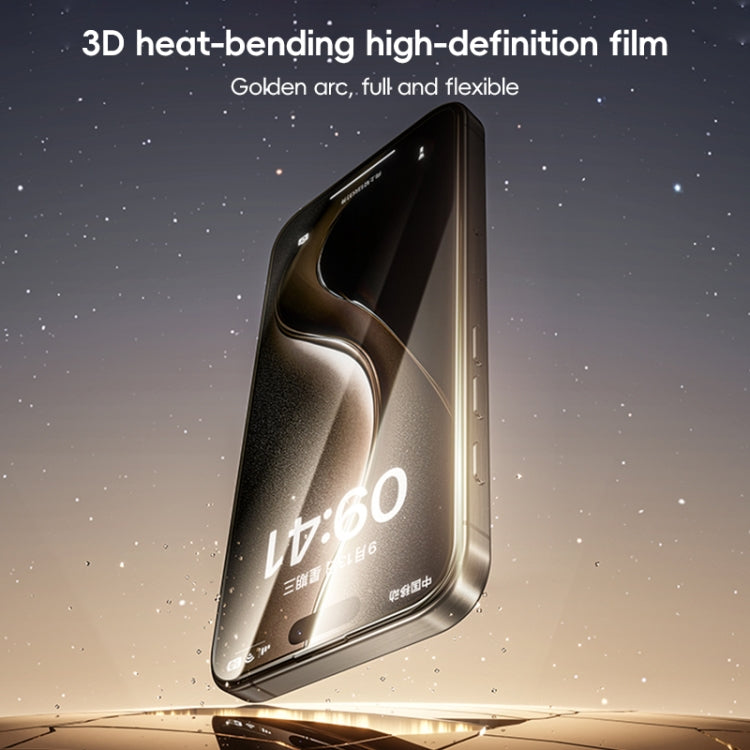 For iPhone 16 Pro Max Benks Black Gold Series 3D Heat Bending Full Glue Full Coverage HD Tempered Film - iPhone 16 Pro Max Tempered Glass by Benks | Online Shopping South Africa | PMC Jewellery | Buy Now Pay Later Mobicred