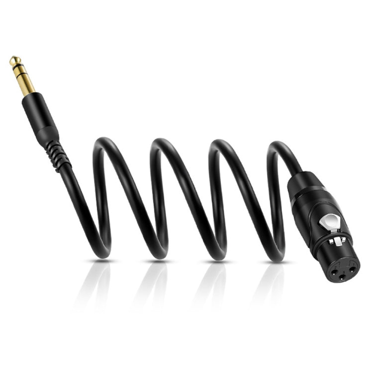 6.35mm to XRL Canon Female Dual Channel Microphone Audio Cable, Length:10m(Black) - Microphone Audio Cable & Connector by PMC Jewellery | Online Shopping South Africa | PMC Jewellery | Buy Now Pay Later Mobicred