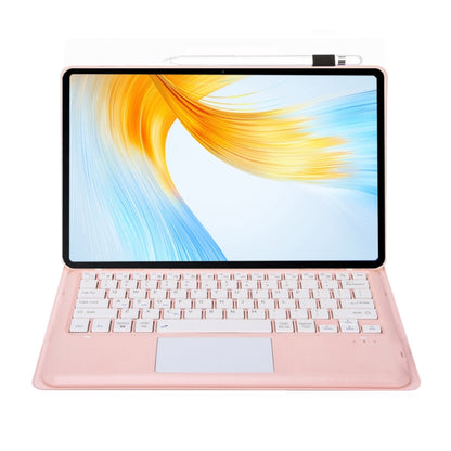 For Huawei MatePad Air 12 2024 Ultra-thin Detachable Bluetooth Keyboard Leather Tablet Case with Touchpad(Pink White) - Huawei Keyboard by PMC Jewellery | Online Shopping South Africa | PMC Jewellery | Buy Now Pay Later Mobicred