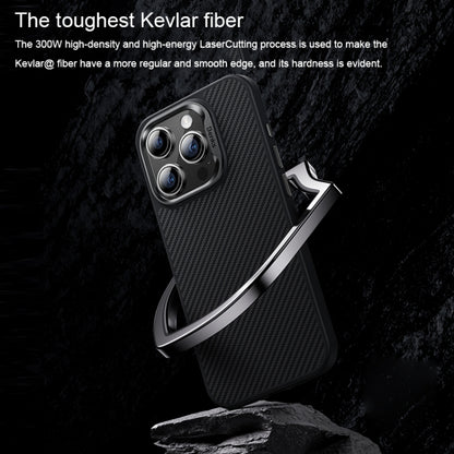 For iPhone 16 Pro Benks 600D Kevlar Fiber MagSafe Shockproof Phone Case(Black) - iPhone 16 Pro Cases by Benks | Online Shopping South Africa | PMC Jewellery | Buy Now Pay Later Mobicred