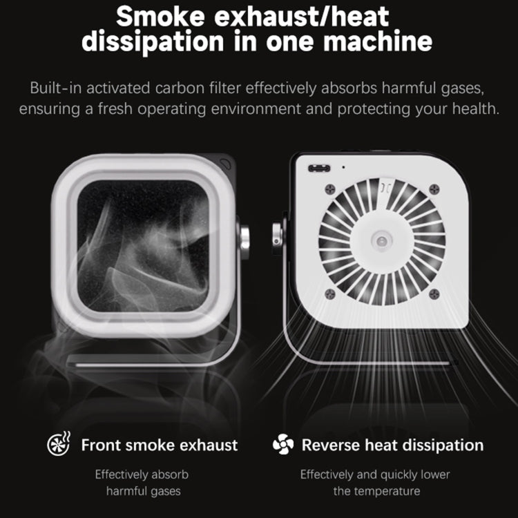 TBK F001 3 in 1 Smoking & UV Curing & Filtration Smoke Exhaust Multifunctional Fan - Others by TBK | Online Shopping South Africa | PMC Jewellery | Buy Now Pay Later Mobicred