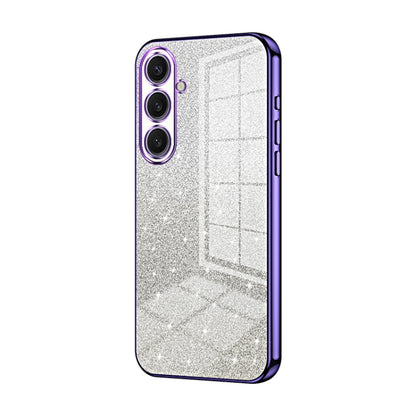 For Samsung Galaxy S25+ 5G Gradient Glitter Powder Electroplated Phone Case(Purple) - Galaxy S25+ 5G Cases by PMC Jewellery | Online Shopping South Africa | PMC Jewellery | Buy Now Pay Later Mobicred