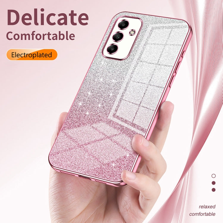 For Samsung Galaxy S25 Ultra 5G Gradient Glitter Powder Electroplated Phone Case(Pink) - Galaxy S25 Ultra 5G Cases by PMC Jewellery | Online Shopping South Africa | PMC Jewellery | Buy Now Pay Later Mobicred