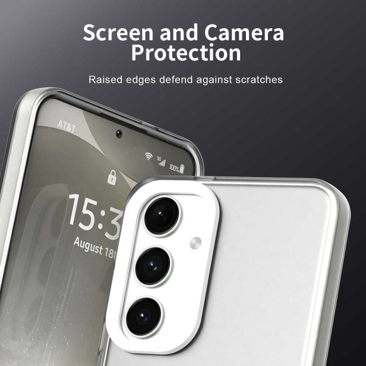 For Samsung Galaxy S25+ 5G Candy PC Hybrid TPU Shockproof Phone Case(White) - Galaxy S25+ 5G Cases by PMC Jewellery | Online Shopping South Africa | PMC Jewellery | Buy Now Pay Later Mobicred