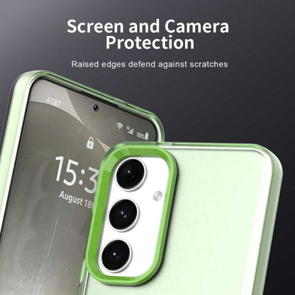 For Samsung Galaxy S25+ 5G Candy PC Hybrid TPU Shockproof Phone Case(Green) - Galaxy S25+ 5G Cases by PMC Jewellery | Online Shopping South Africa | PMC Jewellery | Buy Now Pay Later Mobicred