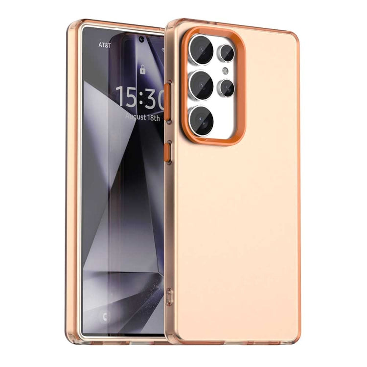 For Samsung Galaxy S25 Ultra 5G Candy PC Hybrid TPU Shockproof Phone Case(Orange) - Galaxy S25 Ultra 5G Cases by PMC Jewellery | Online Shopping South Africa | PMC Jewellery | Buy Now Pay Later Mobicred