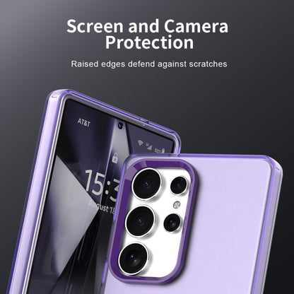 For Samsung Galaxy S25 Ultra 5G Candy PC Hybrid TPU Shockproof Phone Case(Purple) - Galaxy S25 Ultra 5G Cases by PMC Jewellery | Online Shopping South Africa | PMC Jewellery | Buy Now Pay Later Mobicred