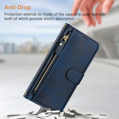 For Ulefone Note 17 Pro Multi-Card Slots Zipper Wallet Leather Phone Case(Blue) - Ulefone Cases by PMC Jewellery | Online Shopping South Africa | PMC Jewellery | Buy Now Pay Later Mobicred