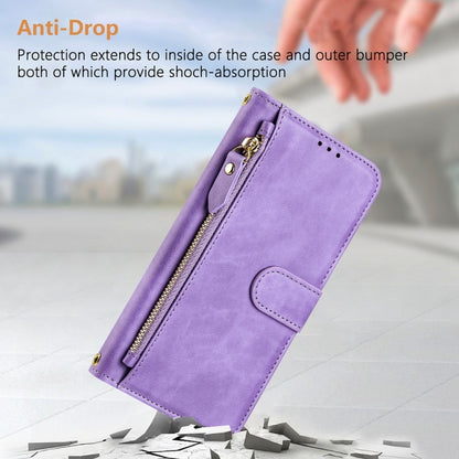 For Ulefone Note 17 Pro Multi-Card Slots Zipper Wallet Leather Phone Case(Purple) - Ulefone Cases by PMC Jewellery | Online Shopping South Africa | PMC Jewellery | Buy Now Pay Later Mobicred