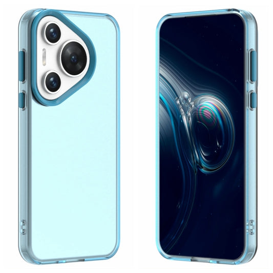 For Huawei Pura 70 Candy PC Hybrid TPU Shockproof Phone Case(Blue) - Huawei Cases by PMC Jewellery | Online Shopping South Africa | PMC Jewellery | Buy Now Pay Later Mobicred