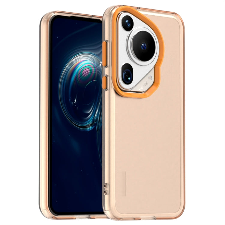 For Huawei Pura 70 Ultra Candy PC Hybrid TPU Shockproof Phone Case(Orange) - Huawei Cases by PMC Jewellery | Online Shopping South Africa | PMC Jewellery | Buy Now Pay Later Mobicred