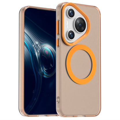 For Huawei Pura 70 Pro Candy Magsafe PC Hybrid TPU Phone Case(Orange) - Huawei Cases by PMC Jewellery | Online Shopping South Africa | PMC Jewellery | Buy Now Pay Later Mobicred