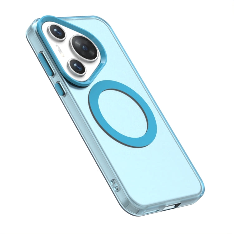 For Huawei Pura 70 Pro Candy Magsafe PC Hybrid TPU Phone Case(Blue) - Huawei Cases by PMC Jewellery | Online Shopping South Africa | PMC Jewellery | Buy Now Pay Later Mobicred