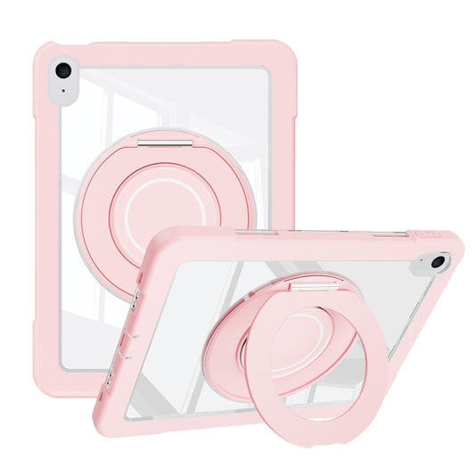 For iPad 10th Gen 10.9 2022 Crystal Armor PC Hybrid TPU Tablet Case(Pink) - iPad 10th Gen 10.9 Cases by PMC Jewellery | Online Shopping South Africa | PMC Jewellery | Buy Now Pay Later Mobicred