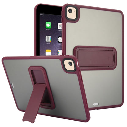 For iPad Air 2 9.7 Skin Feel Holder PC Hybrid TPU Tablet Case(Wine Red) - More iPad Cases by PMC Jewellery | Online Shopping South Africa | PMC Jewellery | Buy Now Pay Later Mobicred