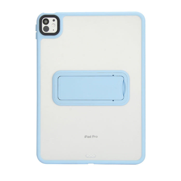 For iPad Air 2 9.7 Skin Feel Holder PC Hybrid TPU Tablet Case(Light Blue) - More iPad Cases by PMC Jewellery | Online Shopping South Africa | PMC Jewellery | Buy Now Pay Later Mobicred