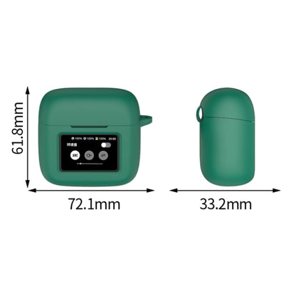 For JBL Tour Pro 3 Silicone Wireless Earphone Protective Case(Deep Green) - JBL Earphone Case by PMC Jewellery | Online Shopping South Africa | PMC Jewellery | Buy Now Pay Later Mobicred