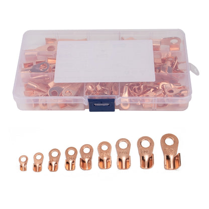 140 PCS Icstation Open Barrel Pure Copper Ring Lug Wire Crimp Terminals Assortment Kit - Booster Cable & Clip by PMC Jewellery | Online Shopping South Africa | PMC Jewellery | Buy Now Pay Later Mobicred