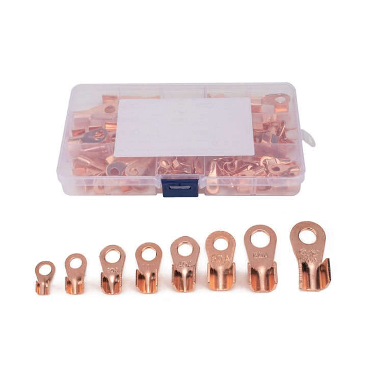 185 PCS Icstation Open Barrel Pure Copper Ring Lug Wire Crimp Terminals Assortment Kit - Booster Cable & Clip by PMC Jewellery | Online Shopping South Africa | PMC Jewellery | Buy Now Pay Later Mobicred