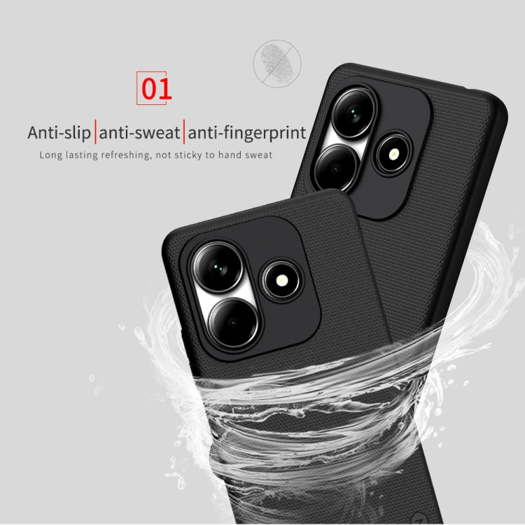 For Redmi Note 14 5G NILLKIN Frosted PC Phone Case(Black) - Note 14 Cases by NILLKIN | Online Shopping South Africa | PMC Jewellery | Buy Now Pay Later Mobicred