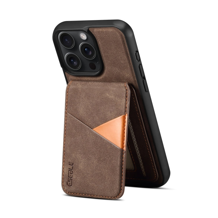 For iPhone 16 Pro Max ESEBLE E2 Retro Texture Card Slots MagSafe RFID Leather Case(Coffee) - iPhone 16 Pro Max Cases by ESEBLE | Online Shopping South Africa | PMC Jewellery | Buy Now Pay Later Mobicred