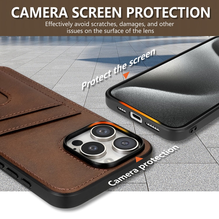 For iPhone 16 Pro Max AZNS K1 Series Card Slot Business Phone Case(Brown) - iPhone 16 Pro Max Cases by AZNS | Online Shopping South Africa | PMC Jewellery | Buy Now Pay Later Mobicred