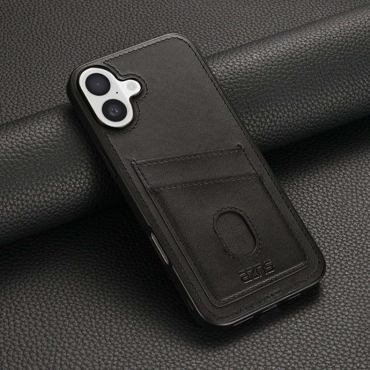 For iPhone 16 Plus AZNS K1 Series Card Slot Business Phone Case(Black) - iPhone 16 Plus Cases by AZNS | Online Shopping South Africa | PMC Jewellery | Buy Now Pay Later Mobicred