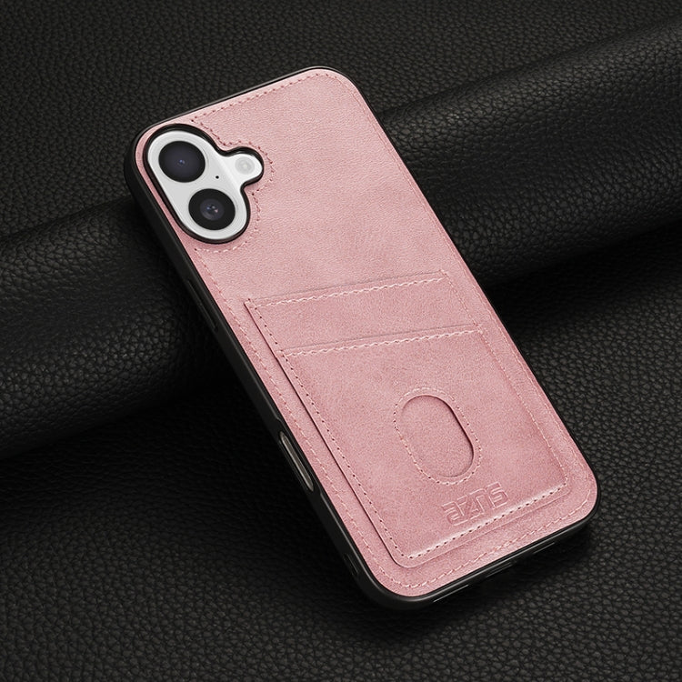 For iPhone 16 Plus AZNS K1 Series Card Slot Business Phone Case(Pink) - iPhone 16 Plus Cases by AZNS | Online Shopping South Africa | PMC Jewellery | Buy Now Pay Later Mobicred