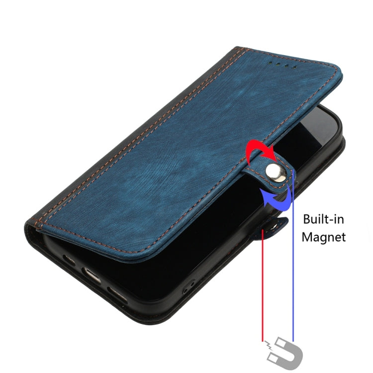 For Samsung Galaxy S25 5G Side Buckle Double Fold Hand Strap Leather Phone Case(Royal Blue) - Galaxy S25 5G Cases by PMC Jewellery | Online Shopping South Africa | PMC Jewellery | Buy Now Pay Later Mobicred