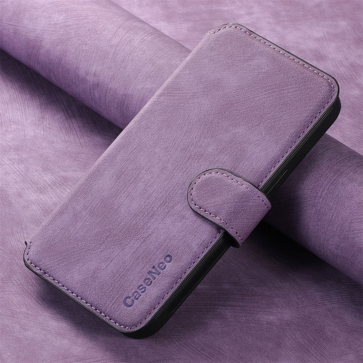 For iPhone 16 Pro Max CaseNeo MagSafe RFID Anti-theft Retro Leather Phone Case(Purple) - iPhone 16 Pro Max Cases by CaseNeo | Online Shopping South Africa | PMC Jewellery | Buy Now Pay Later Mobicred