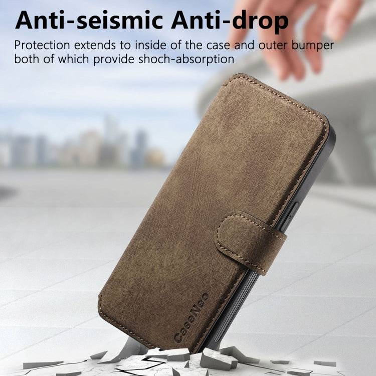 For iPhone 16 Pro CaseNeo MagSafe RFID Anti-theft Retro Leather Phone Case(Brown) - iPhone 16 Pro Cases by CaseNeo | Online Shopping South Africa | PMC Jewellery | Buy Now Pay Later Mobicred