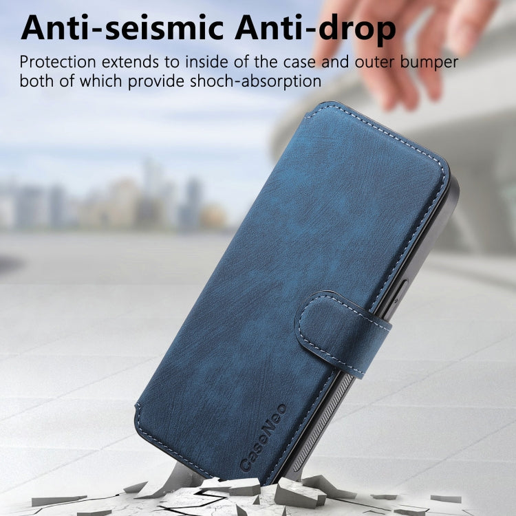 For iPhone 16 Plus CaseNeo MagSafe RFID Anti-theft Retro Leather Phone Case(Blue) - iPhone 16 Plus Cases by CaseNeo | Online Shopping South Africa | PMC Jewellery | Buy Now Pay Later Mobicred