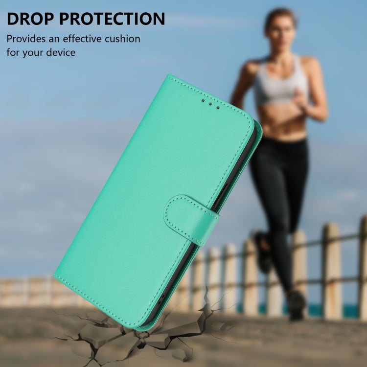 For Ulefone Note 14 Skin Feel Solid Color Leather Phone Case with Lanyard(Green) - Ulefone Cases by PMC Jewellery | Online Shopping South Africa | PMC Jewellery | Buy Now Pay Later Mobicred