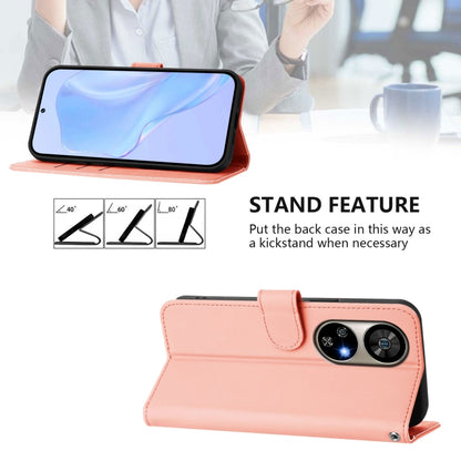 For Ulefone Note 17 Pro Skin Feel Solid Color Leather Phone Case with Lanyard(Pink) - Ulefone Cases by PMC Jewellery | Online Shopping South Africa | PMC Jewellery | Buy Now Pay Later Mobicred