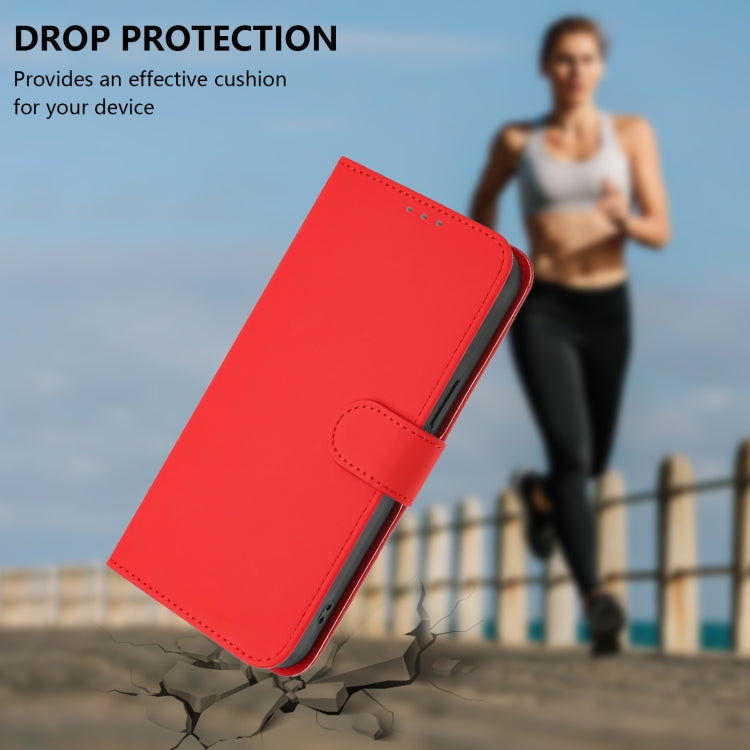 For Ulefone Note 18 Ultra Skin Feel Solid Color Leather Phone Case with Lanyard(Red) - Ulefone Cases by PMC Jewellery | Online Shopping South Africa | PMC Jewellery | Buy Now Pay Later Mobicred