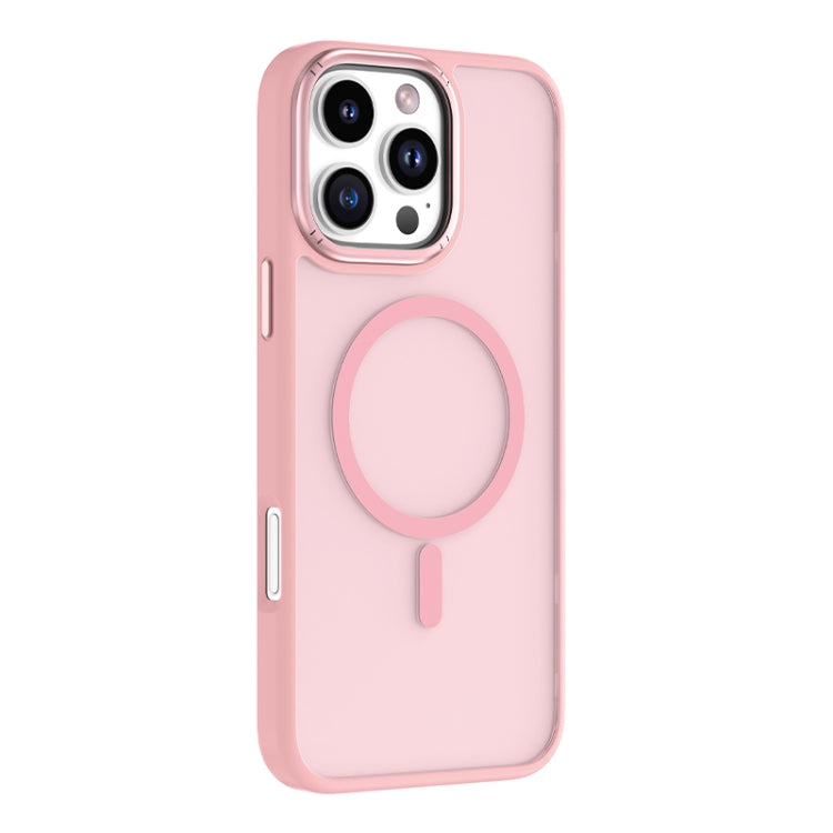 For iPhone 16 Pro Mutural Skin Feel Series Frosted MagSafe Magnetic Phone Case(Pink) - iPhone 16 Pro Cases by Mutural | Online Shopping South Africa | PMC Jewellery | Buy Now Pay Later Mobicred