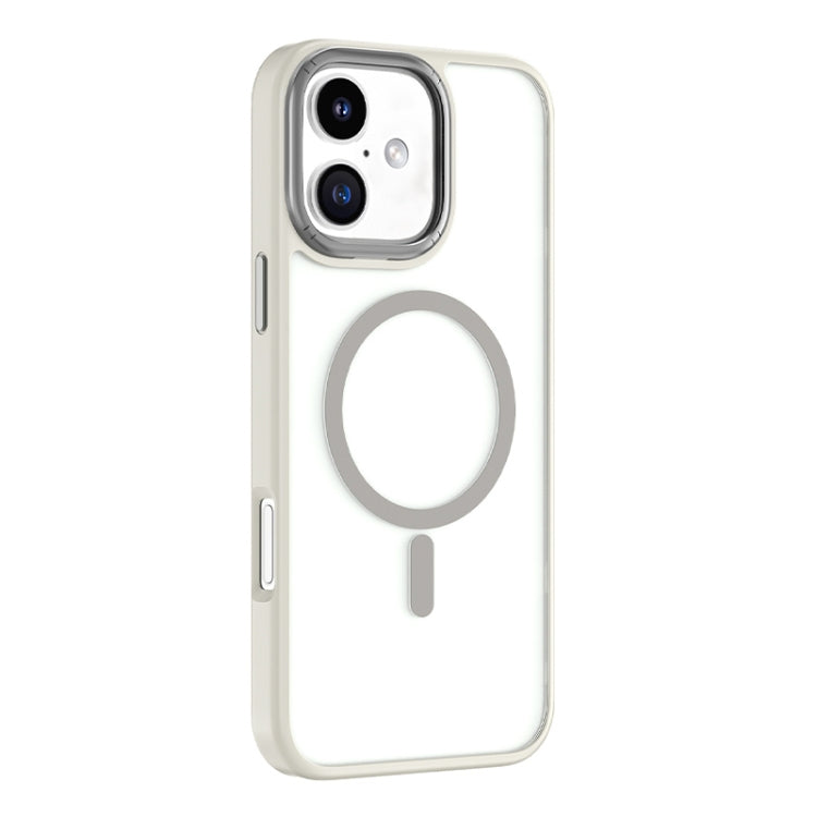 For iPhone 16 Mutural Skin Feel Series Frosted MagSafe Magnetic Phone Case(Grey) - iPhone 16 Cases by Mutural | Online Shopping South Africa | PMC Jewellery | Buy Now Pay Later Mobicred